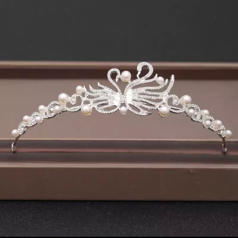 Silver Color Tiaras And Crowns For Wedding and accessory